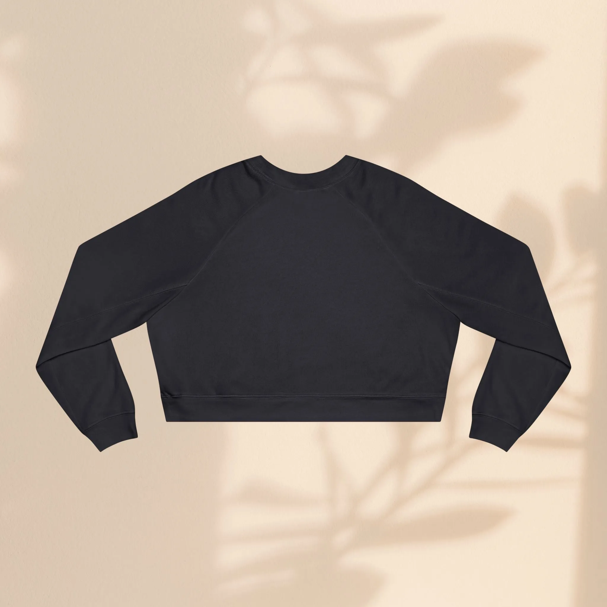 Women's Cropped Fleece Pullover - You Make My Heart Go Boom