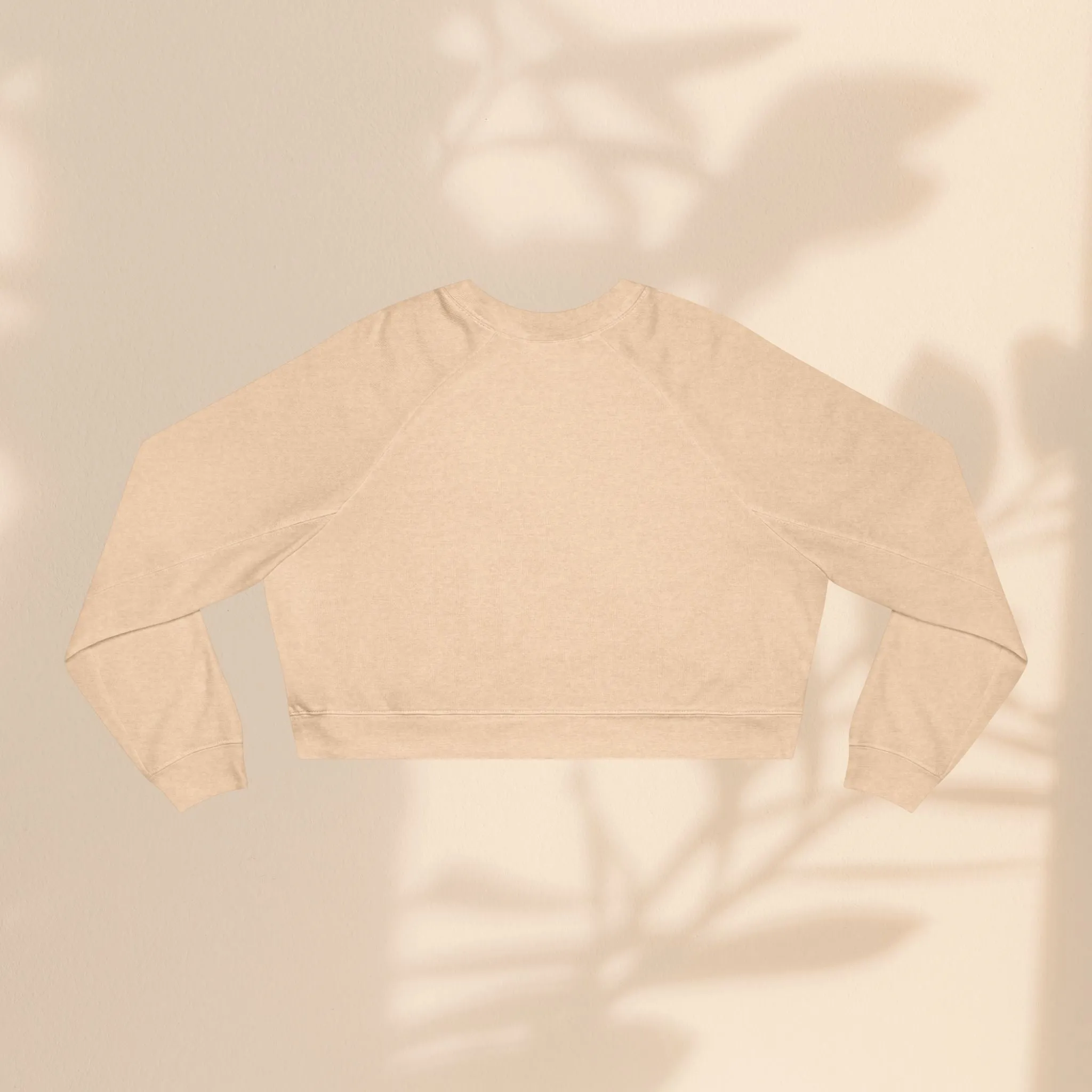 Women's Cropped Fleece Pullover - You Make My Heart Go Boom