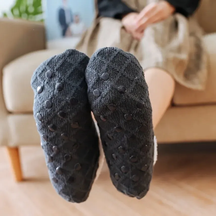 Women's Plush Knitted Coral Fleece Floor Socks