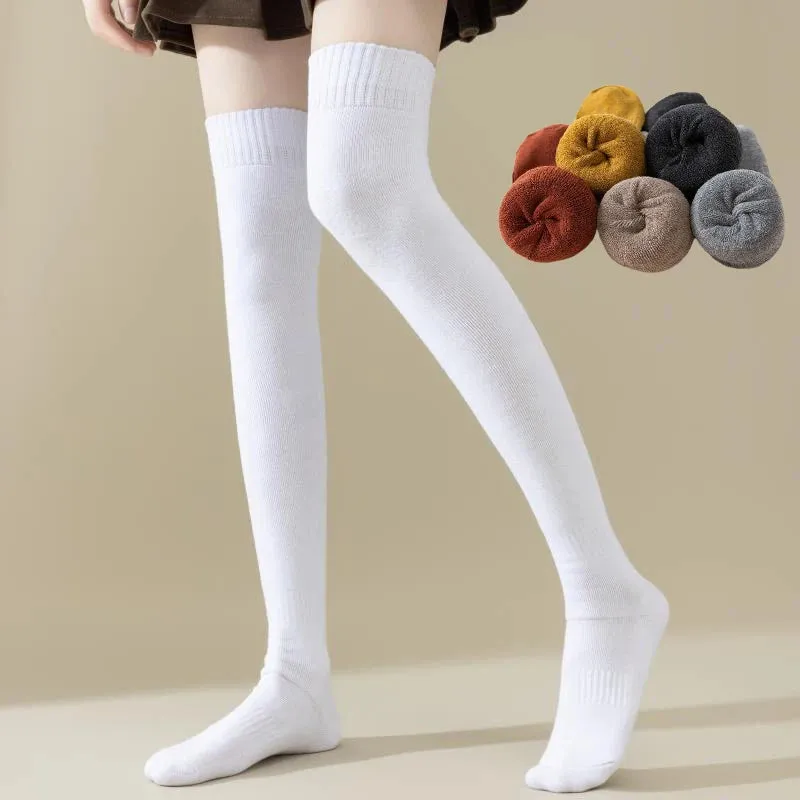 Women's Plush Knitted Coral Fleece Floor Socks