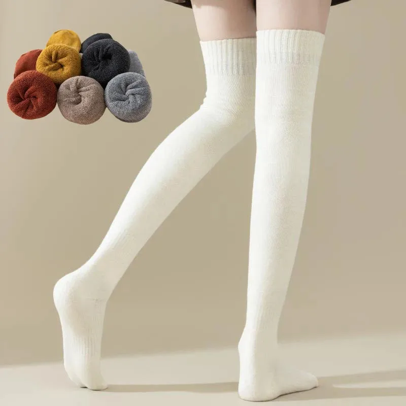 Women's Plush Knitted Coral Fleece Floor Socks