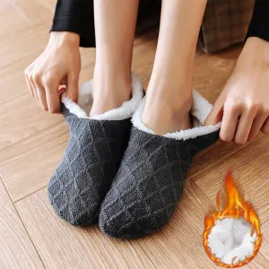 Women's Plush Knitted Coral Fleece Floor Socks