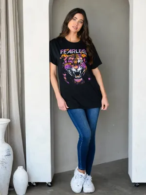 WOMEN'S SHORT SLEEVE GRAPHIC BASIC T-SHIRT