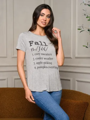 WOMEN'S SHORT SLEEVE GRAPHIC BASIC TOP