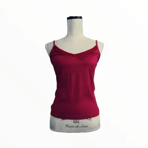 WOMENS SIZE SMALL - NIGHT OWL, Bohemian Style Tank Top, Wine Colour NWT B27