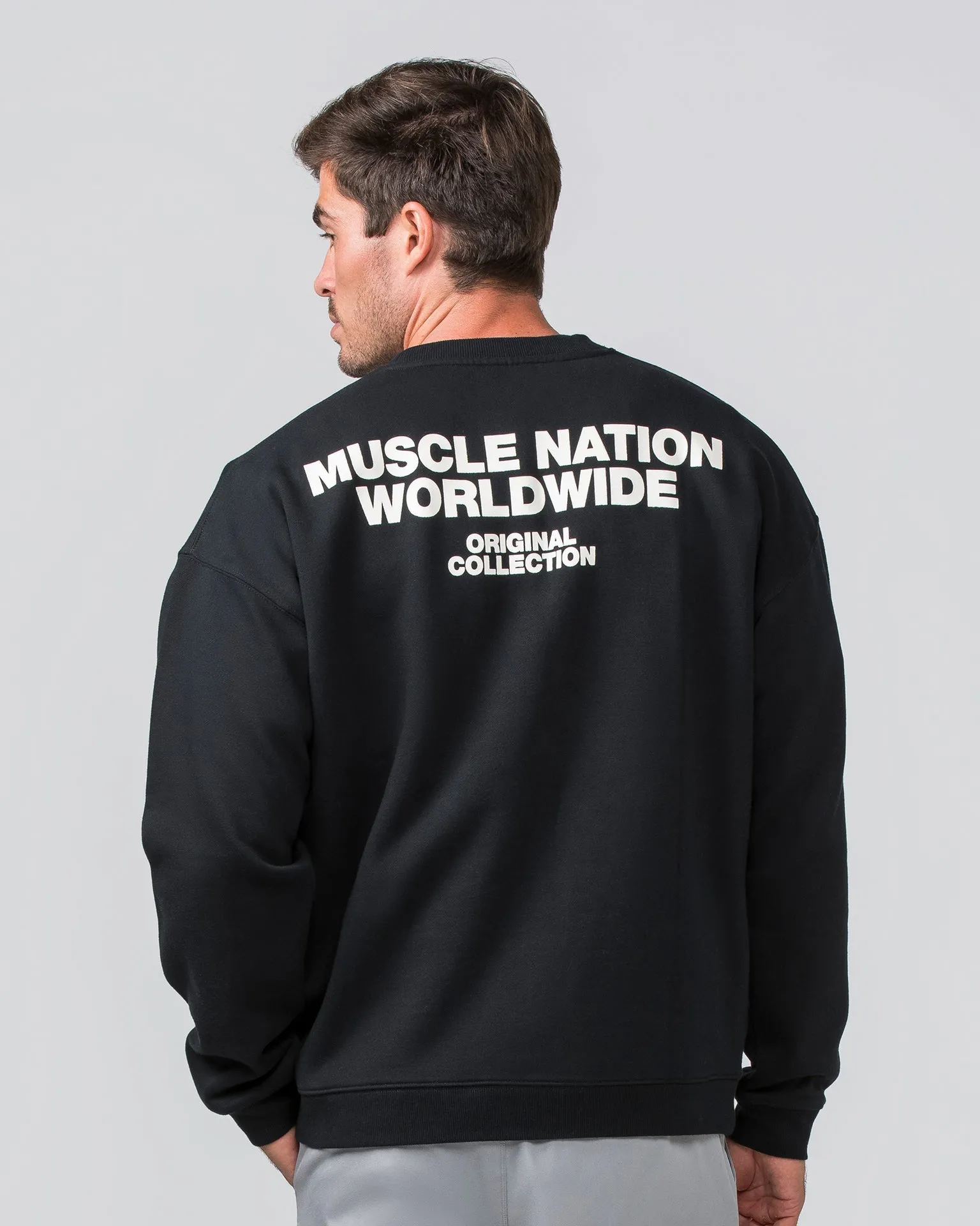 Worldwide Crew Pullover - Black