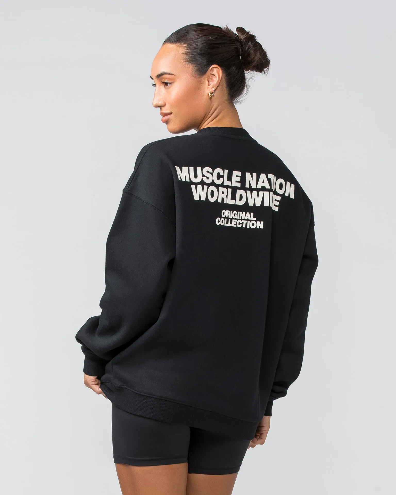 Worldwide Crew Pullover - Black