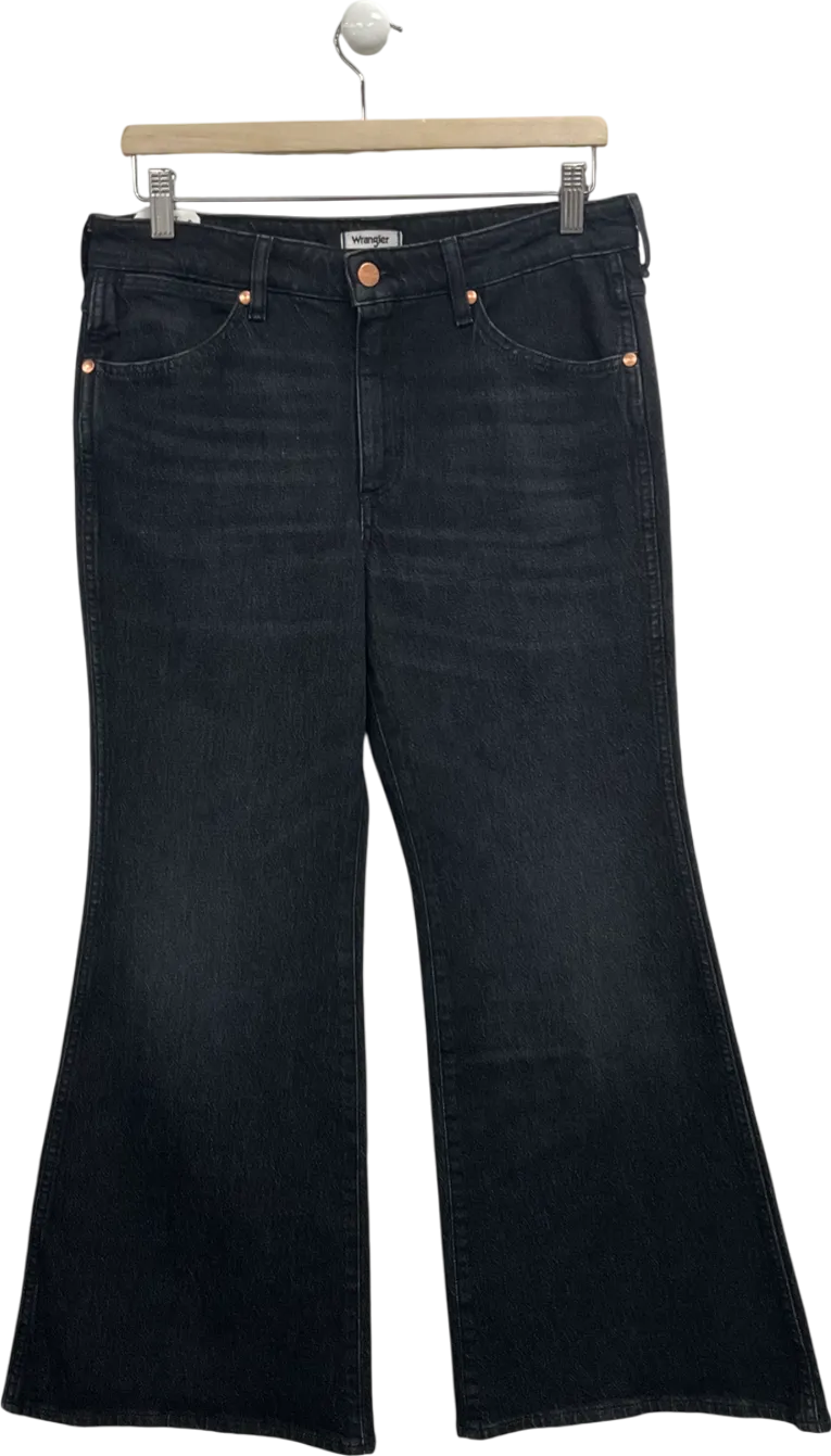 Wrangler Black High Rise Flare Jeans W29