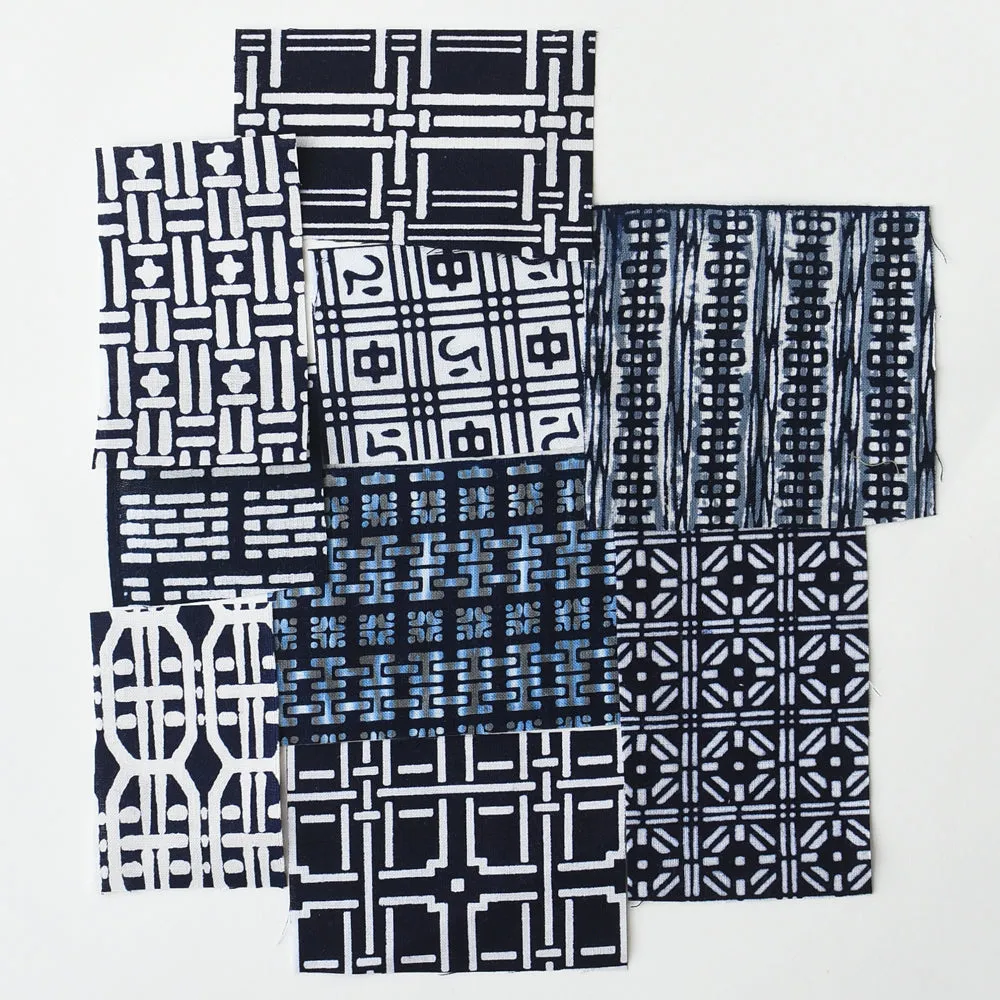 Yukata Cotton Fabric Pack - Indigo