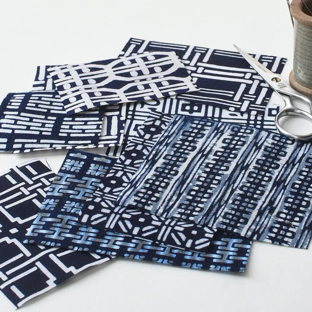 Yukata Cotton Fabric Pack - Indigo